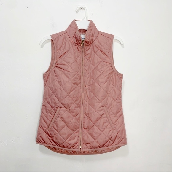 Old Navy Lightweight Quilted Puffer Vest w/Full Front Zip - Light Pink size XS - Picture 1 of 5